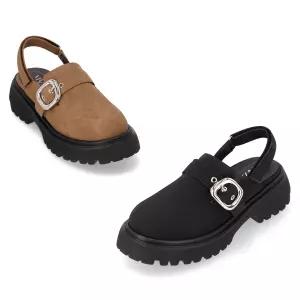 엘칸토 마쯔 여성 버클 포인트 로퍼형 슬링백 3.5cm LCWO99M613