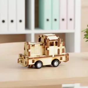 영공방 달려라 디젤기관차 만들기 태엽 기차 목재 프라모델 입체퍼즐 DIY YM861-31