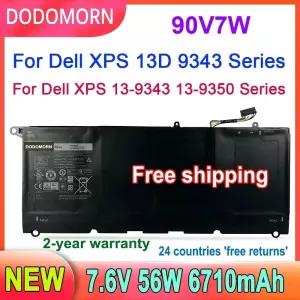 델 XPS 13 9343 XPS13 9350 13D-9343 P54G 0N7T6 5K9CP RWT1R 0DRRP JHXPY 090V7W 7.6V 6710mAh 노트북 배