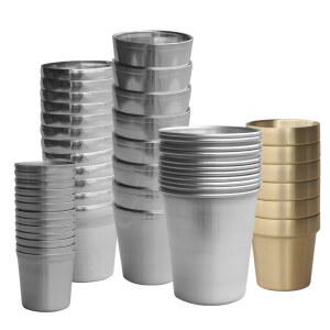 스텐 컵 / 이중 물컵 소주컵 맥주잔 술잔 업소용