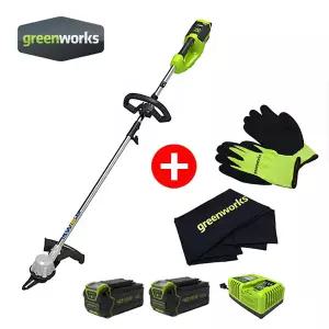 그린웍스 40V 프론트 마운트 충전식 예초기(5.0Ah배터리2개+충전기1개)