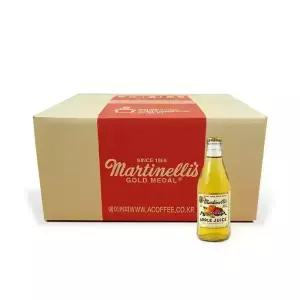 마르티넬리 골드메달 사과주스 스파클링 296ml 24개 애플주스 애플데이 학교행사