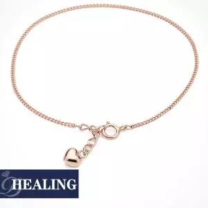 [도로시] 14k 베이직 민체인 하트 팔찌