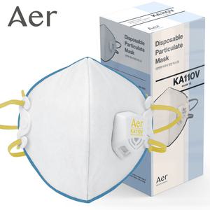 (11) 아에르 KA110V 1BOX (10개) 1급 방진마스크 접이식 산업용 안면부여과식 분진 자전거마스크 (구 듀폰 KA110V)