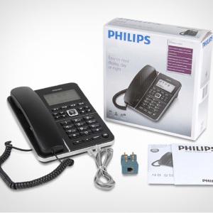 dm 필립스 발신자표시 유선전화기 블랙 가정용전화기