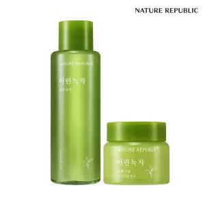 [네이처리퍼블릭] 어린녹차 순한 토너155ml+에멀전155ml