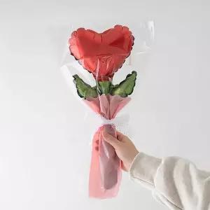 [오피스스쿨] 민화 하트 꽃다발 풍선 / 풍선꽃다발 졸업식풍선 이벤트파티용품 생일파티세트 발렌타인데이 어버이날 꽃다발 만들기