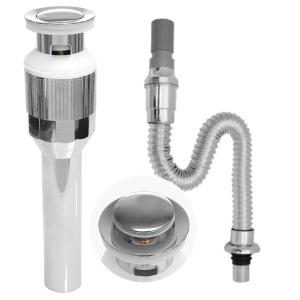 간편설치 자동폽업(오픈형) + 다용도 고무 아이트랩 세면대부속 세면대 배수구 배수관