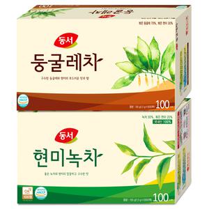 동서 현미녹차 100T+둥굴레차 100T