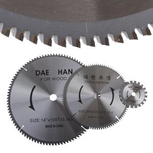 대한초경 목재용 금속용 원형톱날 각도절단기 당가루 톱날 원형톱 (4인치~8인치)원형톱날 절단기 톱 절단