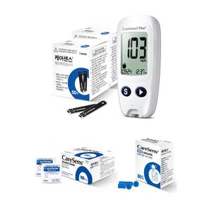 케어센스2 Plus 패키지 풀세트 (기계 + 혈당시험지 110매 + 채혈침 110개 + 알콜솜 100개)