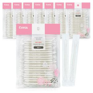 위생 개별포장 종이면봉 여행 다용도 휴대용 100개입 8봉