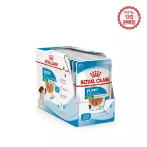 로얄캐닌 독 미니 퍼피 습식 파우치 85g 12팩
