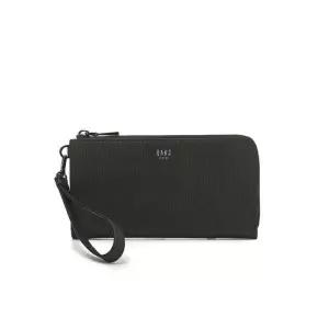 [롯데백화점]닥스 액세서리 LL[선물포장]블랙 음각패턴 소가죽 지퍼장지갑  DBWA4E161