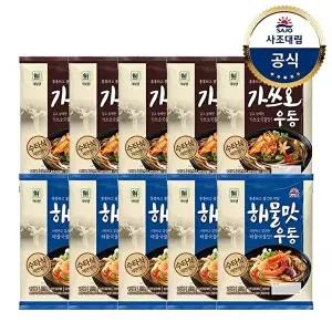 [사조대림][사조대림] 대림선 가쓰오우동 229.4g x5개 +해물맛우동 212g x5개