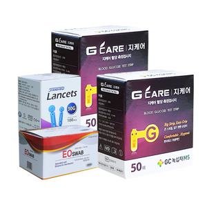 녹십자 지케어 혈당시험지 100매(27년8월)+침100매+솜100매