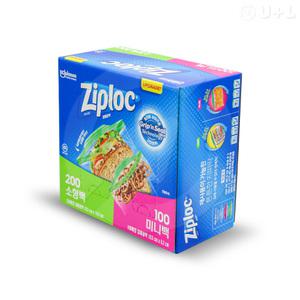 지퍼락(집락) 버라이어티 냉장백 소형200매, 미니100매 지퍼백 Ziploc 코스트코