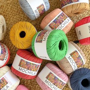 모칠라실(10+1개덤) 코튼 면사 코바늘 뜨개실 가방실