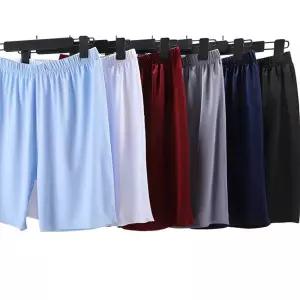 남성 여름 반바지 홈 웨어  쿨 실크 무봉재