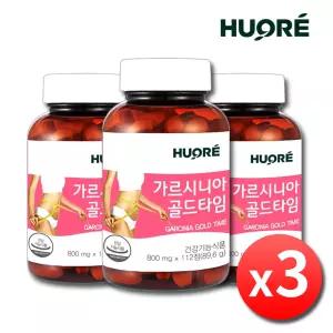 휴오레 가르시니아 골드타임 x 3병 약 24주분 가르니시아 체지방 감소 내장지방 분해 탄수화물 컷팅제