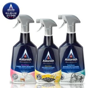 아스토니쉬 살림왕 3종 세트(멀티키친클리너+배스룸클리너+만능얼룩제거제)