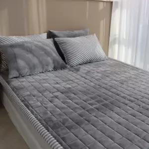 [르헤브] 슈어 워밍 극세사 누빔 패드 겸 카페트 싱글 SS