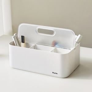 투명 뚜껑 칸막이 손잡이 수납함 적층 디자인 리빙박스 펜트리 다용도 수납 정리함