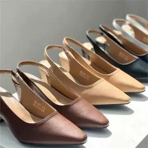 [오노마] ONM 여름 샌들구두 슬링백힐 하객구두 미들굽 데일리 (S8533262)