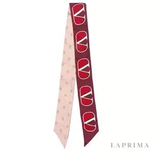 [롯데백화점]발렌티노 라프리마 [VALENTINO] 발렌티노 VLOGO SIGNATURE 실크 방도 스카프 1W2E6017-VKT-R13