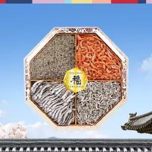 [해조]한지함 정선 혼합세트 / 새우 부모님추석선물