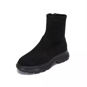 [무크]엠.무크 원콧 스판부츠 스웨이드 블랙 516223609UA