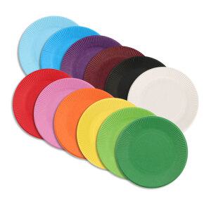 유니아트 칼라종이접시 혼합 만들기 색접시 미술용 공작 학습재료