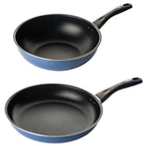 도루코 퓨어라이트 애쉬블루 2종 프라이팬 세트 팬28cm + 궁중팬/웍 30cm
