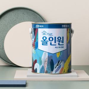 KCC 친환경 수성페인트 숲으로 올인원 반광 백색 3.78L