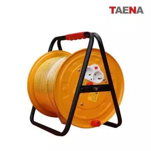 태나전기 전선릴(무차단)1.5X3C(100M yellow)전기리드선 캠핑릴선 전기릴선