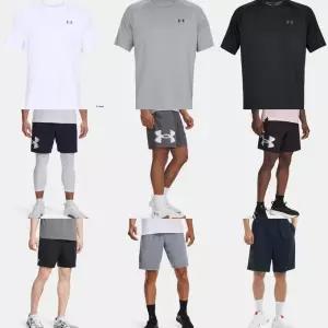 [언더아머](타임스퀘어점패션관)남자 인기 반팔 반바지 1390046 1326413 태크 Tech 우븐 그래픽 쇼츠 가...