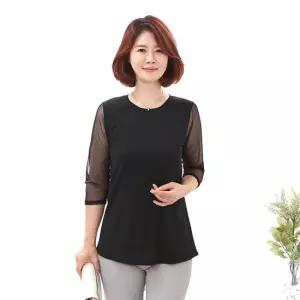 엄마옷 고급진 하늘하늘한 블라우스 1GHJ18420 중년여성 마담 60 70대  빅사이즈 할머니