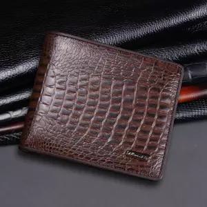 크리스찬케리 남성 소가죽 반지갑 CK-1104 악어무늬 카드 지폐 수납 지갑