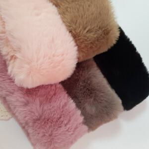 무료배송남녀노소 에코퍼 자석 목도리 페이크퍼 머플러 숏 밍크 쁘띠 베이지 핑크 인조퍼