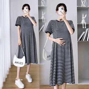 임산부 트레이닝원피스 만삭 꾸안꾸 임부 롱원피스 홈웨어 빅사이즈 태교여행 AL16