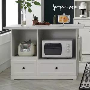 장인가구 셀리 화이트 1200 아일랜드식탁 홈바(렌지대형)[착불]