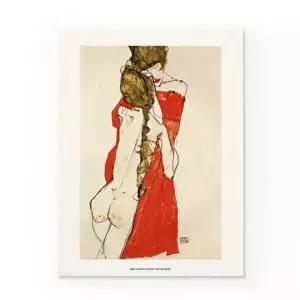 [텐바이텐]인테리어 패브릭 포스터_에곤쉴레 어머니와 딸