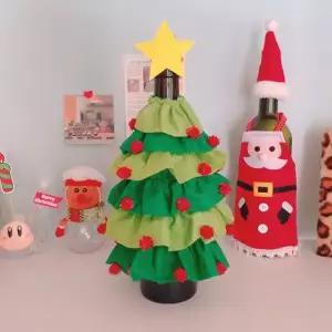 [텐바이텐]크리스마스 트리 드레스 와인 샴페인 커버