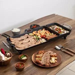 [텐바이텐]LMXH 1800W 74cm 3in1 멀티 와이드 전기 그릴팬 가정용 전골팬