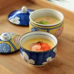 차완무시 일본식 계란찜 그릇 차왕 무시 뚜껑 자왕 용기 자완 예쁜 도자기 찜기