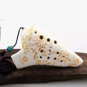 [텐바이텐]오카리나연주 도자기 오카리나 배우기 더블 화이트