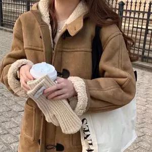 [하프클럽/아임아임]아임아임브리짓 후드 더플 무스탕 코트 자켓