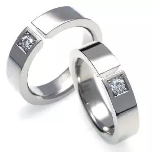TW-737 DIA CO 다이아몬드 티타늄 커플링 반지 이니셜무료 무료배송 맞춤제작 평생AS