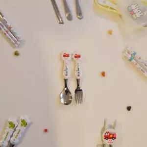 [텐바이텐]스텐304 스푼 포크 교정젓가락 캐릭터 유아 어린이집 유치원