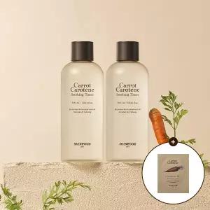 [스킨푸드][쿠폰가19,770원][1+1]캐롯 카로틴 수딩 토너 300ml + (증정) 캐롯패드2매입1개